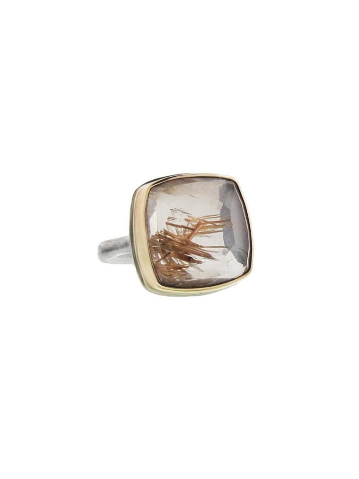 Jamie Joseph Square Rutilated Quartz Ring