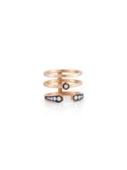 Jade Trau Morse Ring - Rose Gold