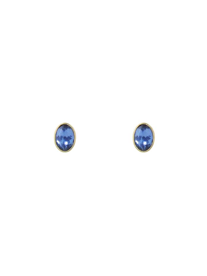 Jamie Joseph Oval Inverted Tanzanite Studs
