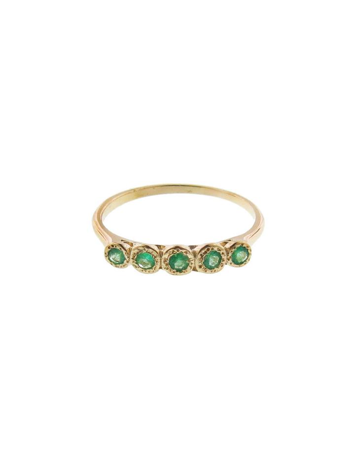 Lori Mclean Five Stone Emerald Ring