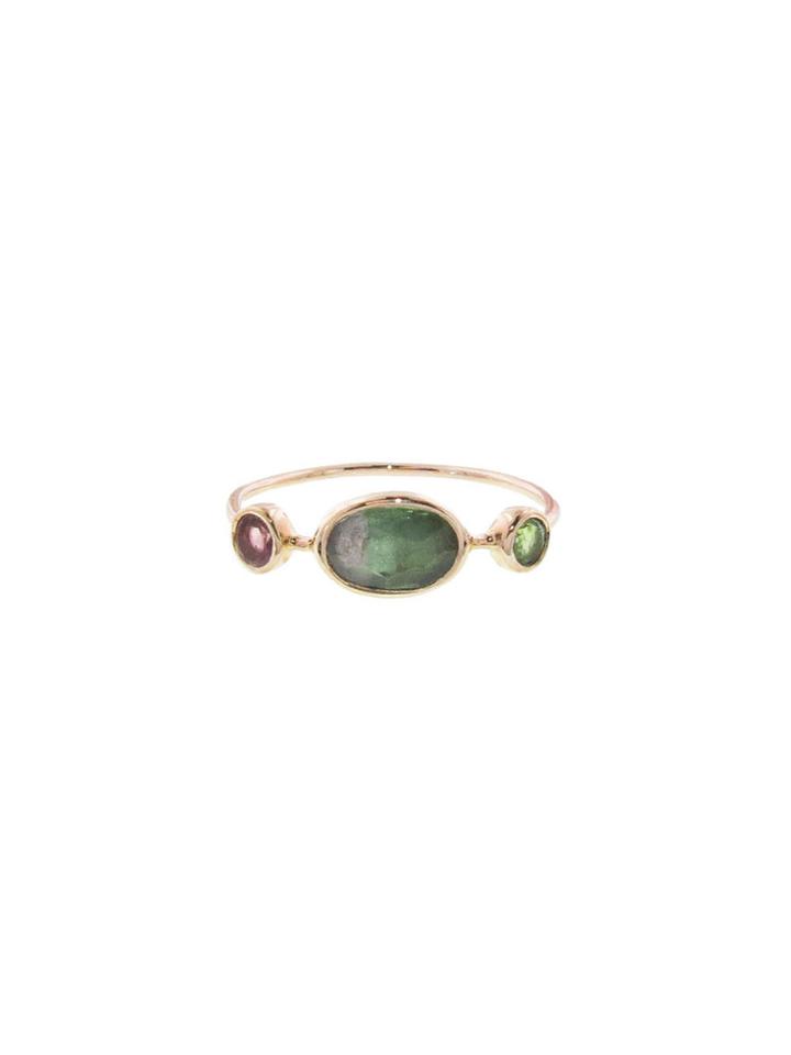 Celine Daoust Oval Triple Tourmaline Ring