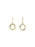 Todd Reed Gold And Diamond Open Circle Drop Earrings