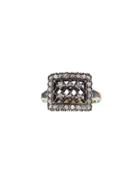 Himatsingka Diamond Crochet Rectangle Ring