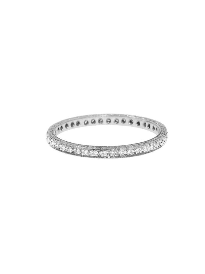 Cathy Waterman Thin All Diamond Band - Platinum