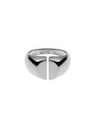 Maison Margiela Medium Silver Chevali?re Split Ring - Size 6 - 10x8mm Table