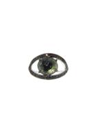 Celine Daoust Double Axis Watermelon Tourmaline Evil Eye Ring