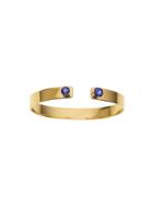 Jemma Wynne Open Cuff With Cushion Cut Tanzanite Stones