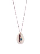 Pascale Monvoisin Cauri Necklace With Turquoise