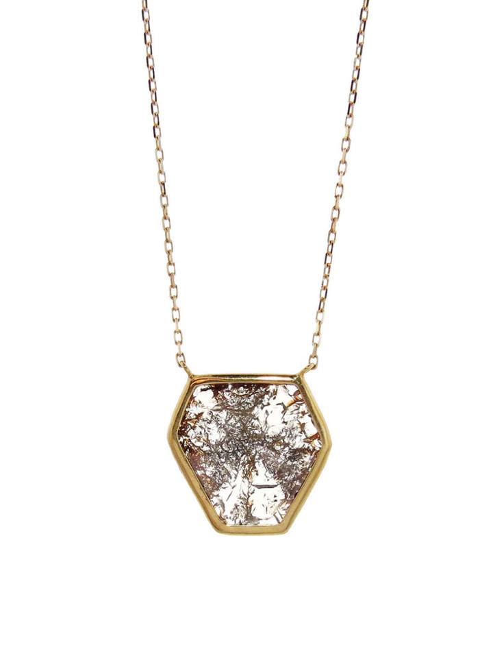 Jamie Joseph Diamond Trapiche Slice Pendant Necklace