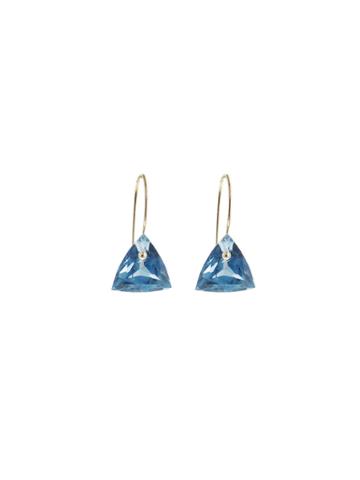 Bruml Aqua Triangle Earrings