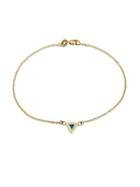 Jennifer Meyer Diamond Opal Inlay Triangle Bracelet