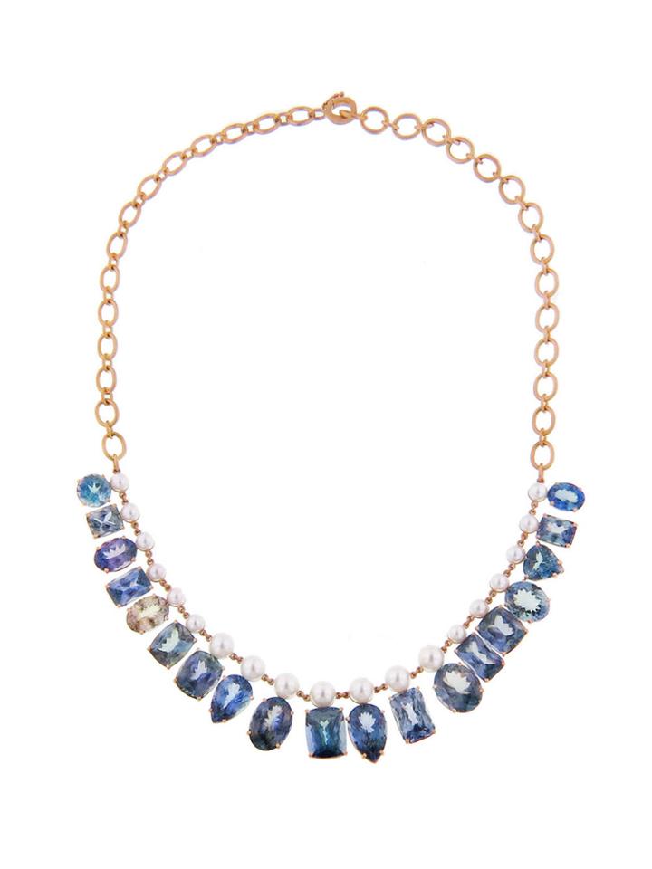 Irene Neuwirth Ocean Tanzanite And Akoya Pearl Necklace