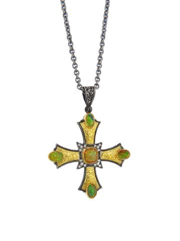 Arman Opal Cross Pendant