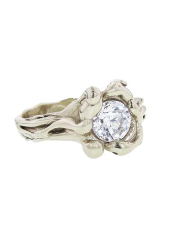 Lucifer Vir Honestus Solitaire Ring - Fits A 1 Carat Stone - White Gold