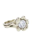 Lucifer Vir Honestus Solitaire Ring - Fits A 1 Carat Stone - White Gold