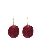 Bruml Faceted Oval Ruby Earrings