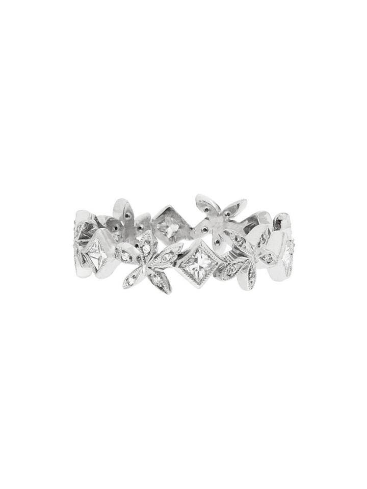 Cathy Waterman Daisy Diamond Ring - Platinum