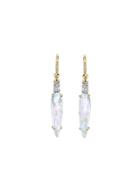 Irene Neuwirth Short Rainbow Moonstone Dagger Earrings