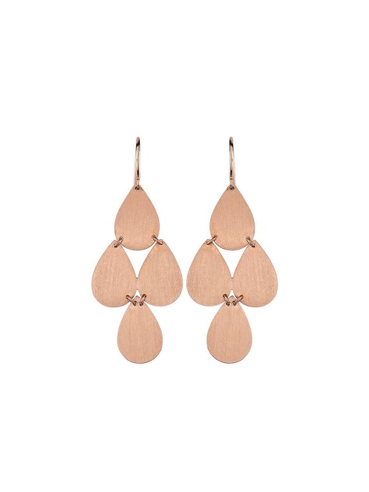 Irene Neuwirth Signature Small Teardrop Chandelier Earrings - Rose Gold