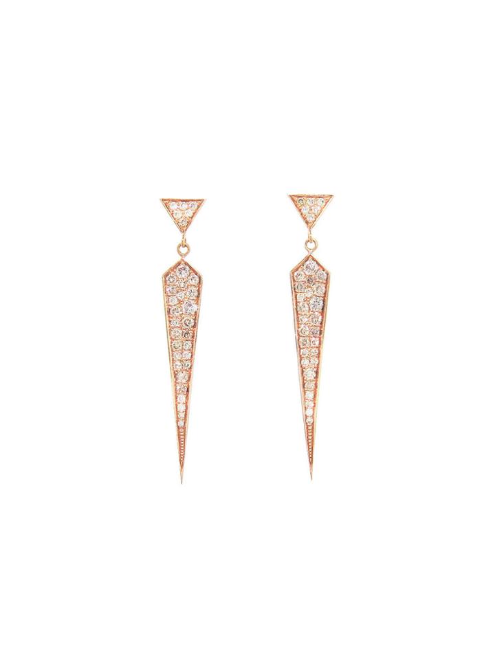 Finn Champagne Diamond Dagger Earrings