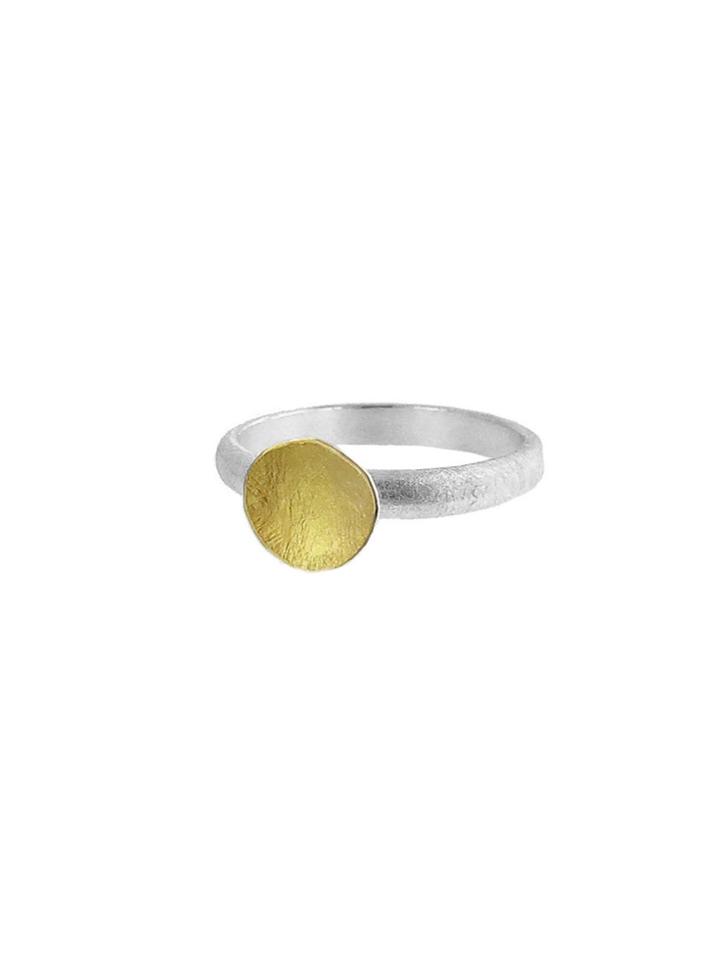 Himatsingka Small Paper Crown Gold Ring