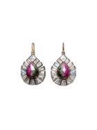 Nak Armstrong Ruby Zoisite And Moonstone Drop Earrings