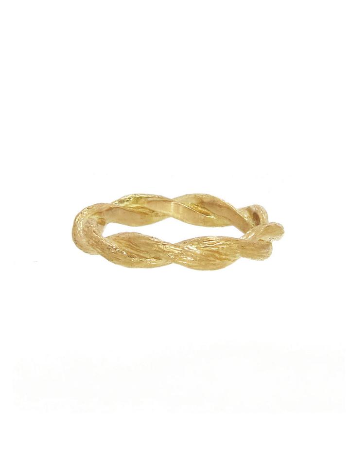 Cathy Waterman Twisted Branch Band - 22 Karat Gold