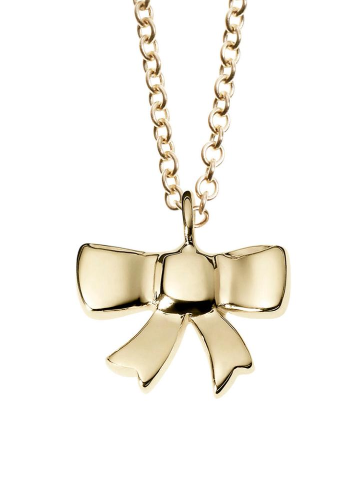 Finn Minor Obsessions Mini Bow Necklace - 10 Karat Gold