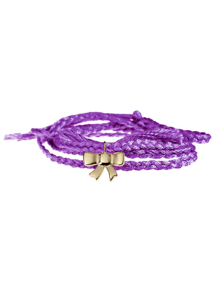 Finn Minor Obsessions Bow On String Bracelet - 10 Karat Gold