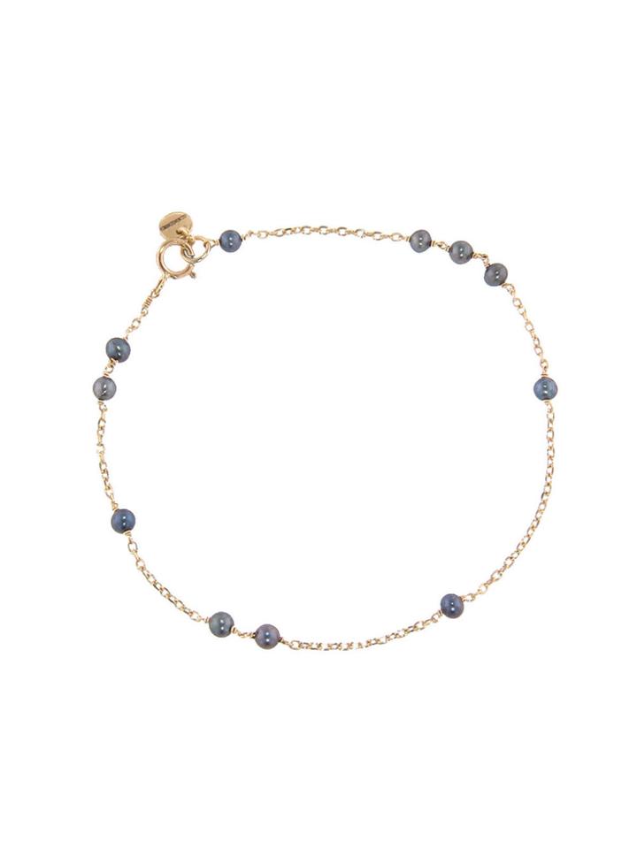 Ylang 23 Beaded Grey Pearl Sleeper Bracelet