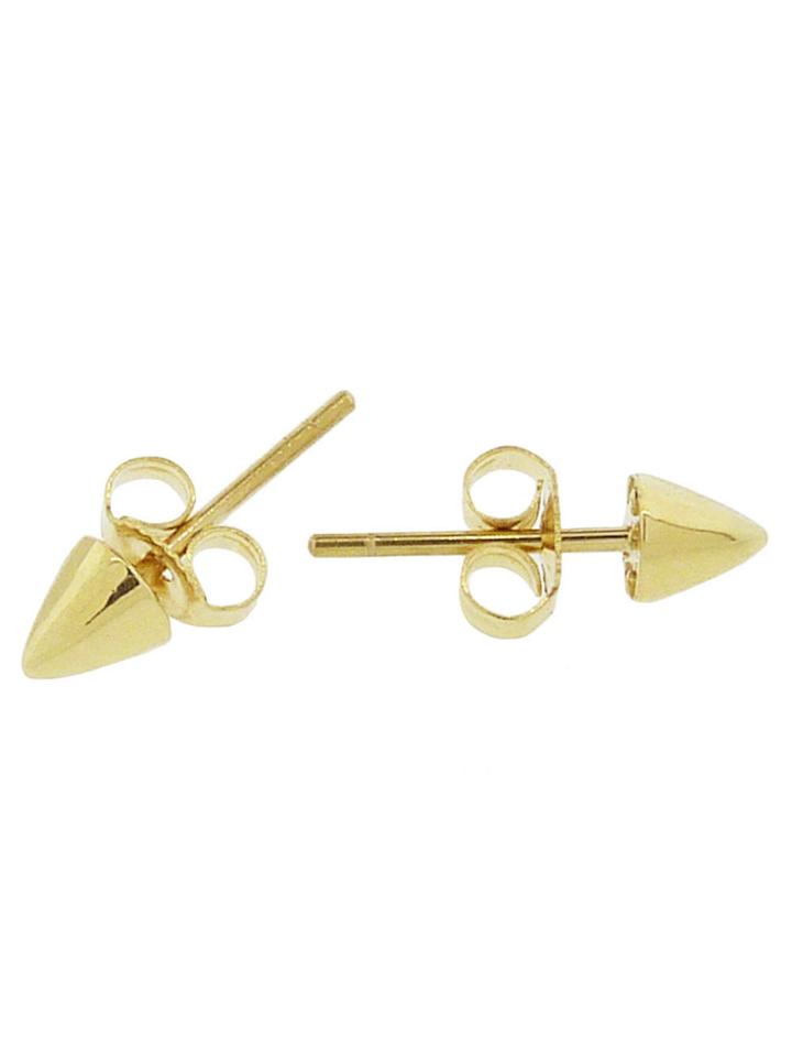 Jennifer Meyer Cone Studs - Yellow Gold