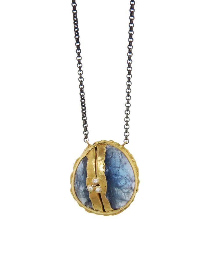 Jamie Joseph Tanzanite Golden Joinery Necklace