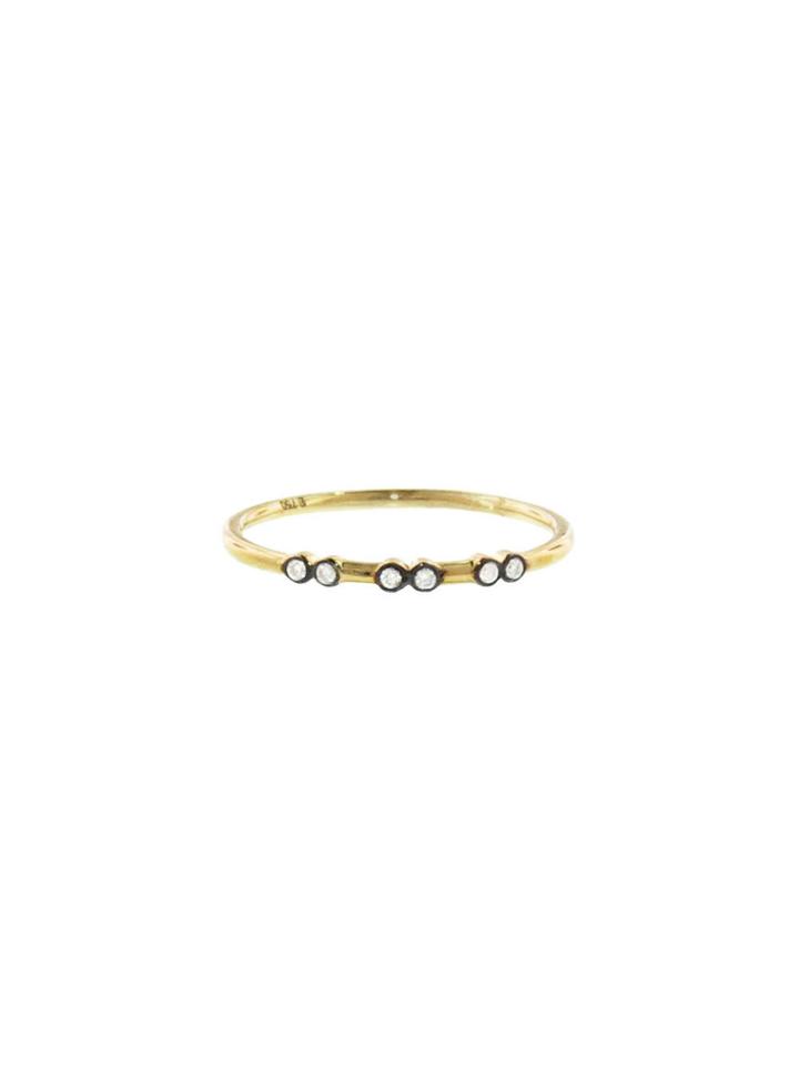 Yannis Sergakis Charni?res Yellow And Black Gold Ring With Diamonds