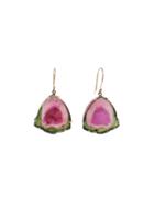 Jamie Joseph Large Watermelon Tourmaline Earrings