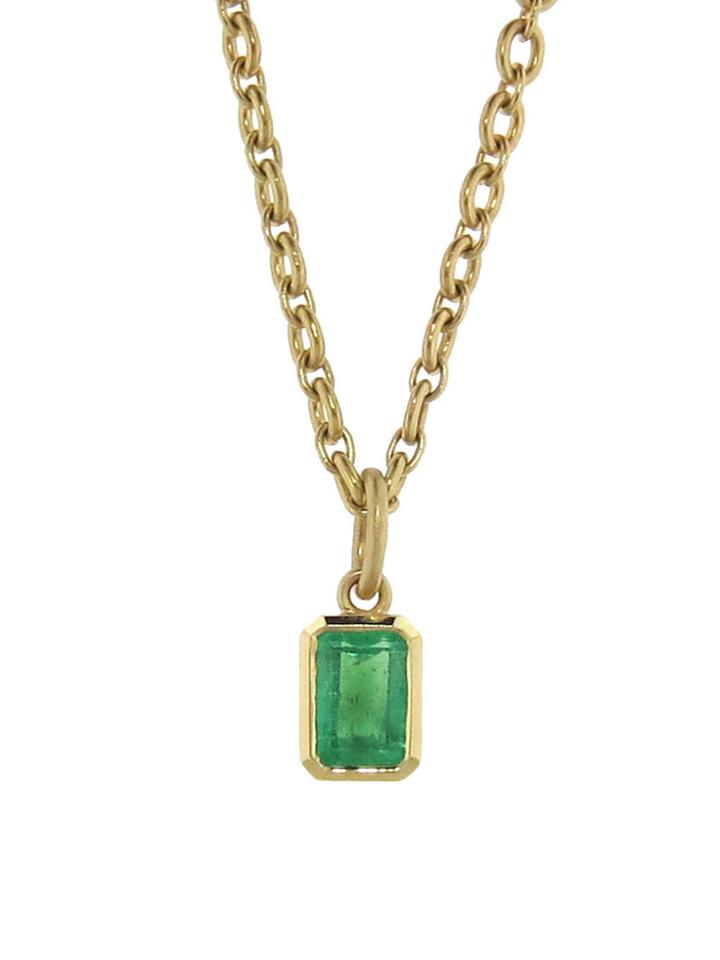 Irene Neuwirth Colombian Emerald Charm - Yellow Gold
