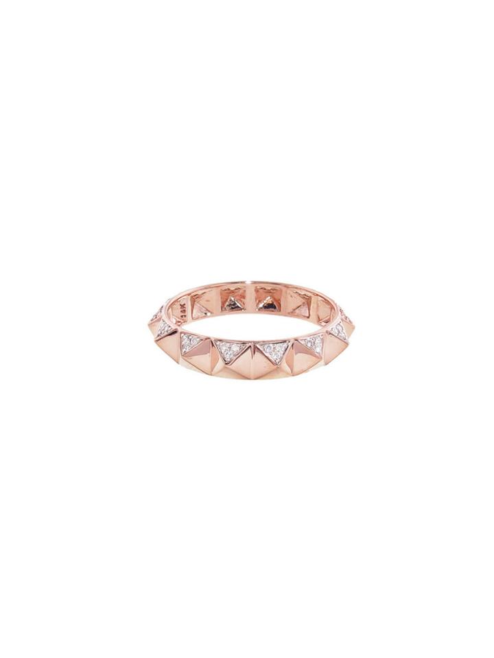 Sydney Evan Pyramid Eternity Ring - Rose Gold