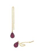 Finn Ruby Drop Thread Earrings