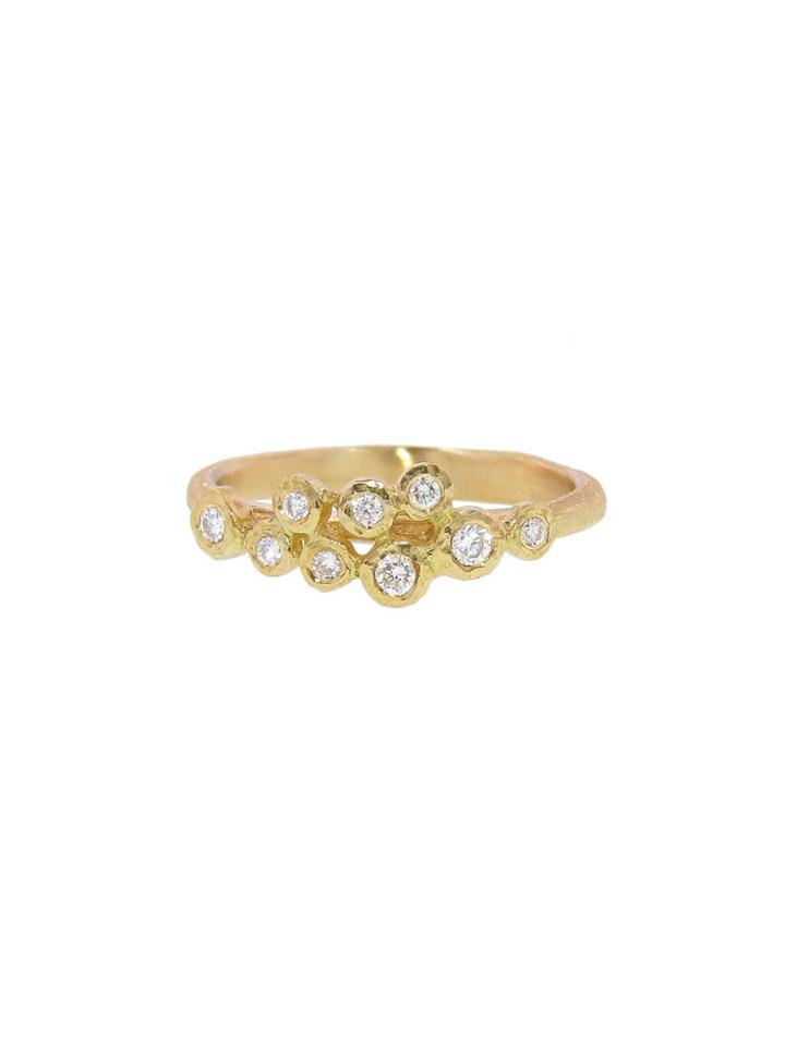 Yasuko Azuma Diamond Cluster Ring - 18 Karat Yellow Gold
