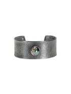 Todd Reed Handmade Cuff With Tahitian Pearl And Diamonds