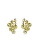 Ten Thousand Things Gold Molten Cluster Hoops With Diamonds