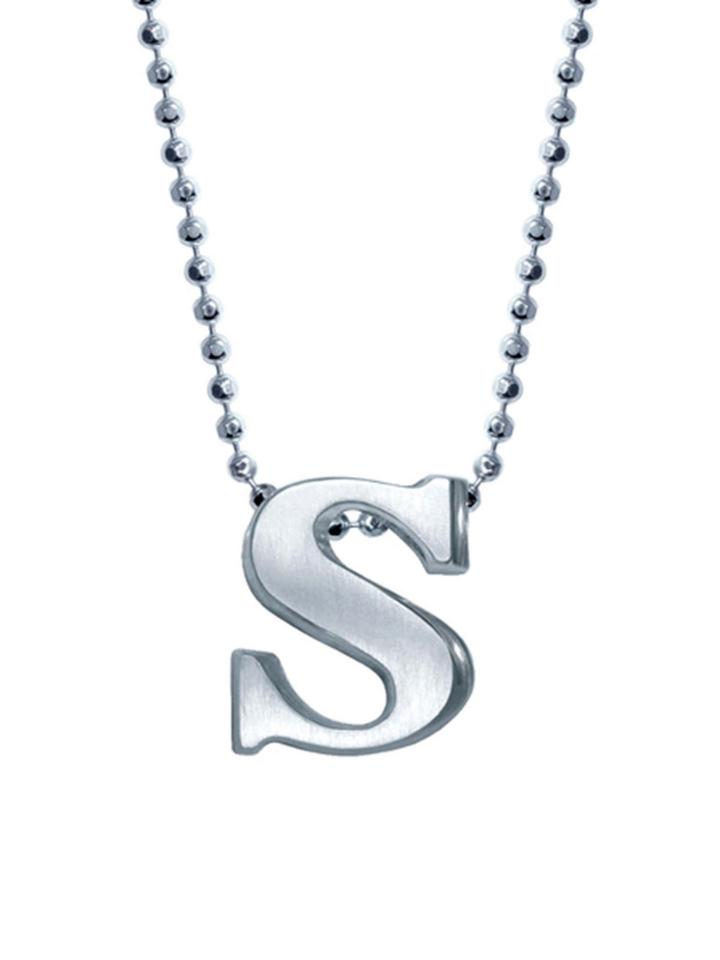 Alex Woo Lowercase 's' Necklace - Sterling Silver