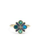 Lori Mclean Paraiba Tourmaline 4-cross Ring