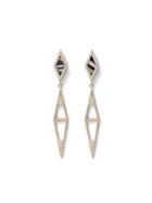 Monique Péan Zebra Agate Pyramid Earrings