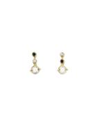 N+a New York Rose Cut Diamond Stud Earrings - Yellow Gold