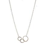 Melissa Joy Manning Fine Gold Necklace With Graduated Hammered Rings