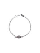 Ylang 23 Diamond And Sapphire Evil Eye Bracelet - Oxidized Sterling Silver