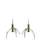 Annette Ferdinandsen Large Curled Jade Bamboo Earrings - Sterling Silver