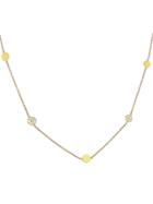 Jennifer Meyer Diamond Circle Chain Necklace - Yellow Gold