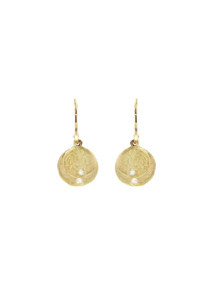 Ylang 23 Double Disk Earrings With Diamonds