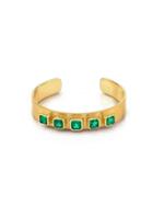 Irene Neuwirth Colombian Emerald Cuff - Yellow Gold